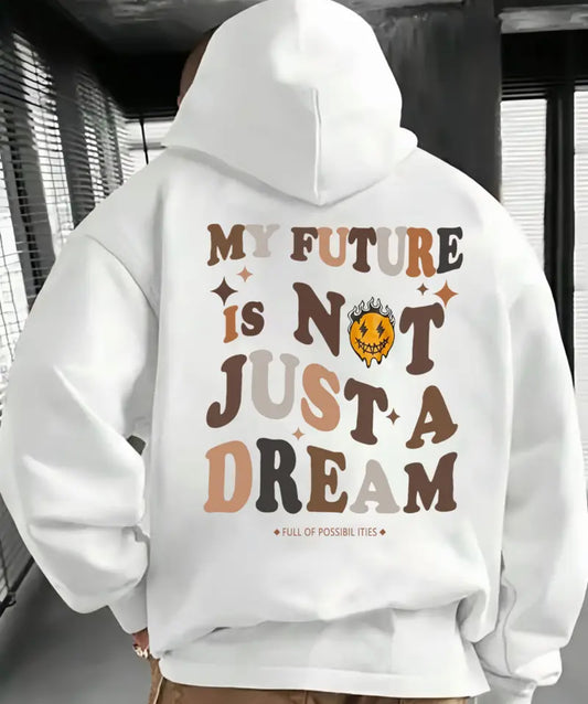 1pc Men'S Casual French Terry Hoodie